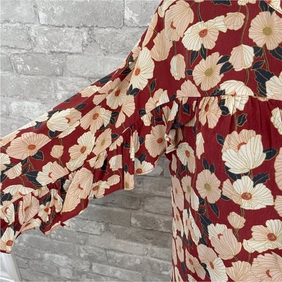 Lauren Conrad Ruffle Floral Blouse - Picture 3 of 6